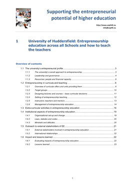 Supporting the Entrepreneurial Potential of Higher Education