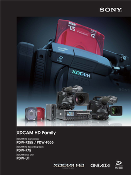 XDCAM HD Family