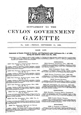 Ceylon Government