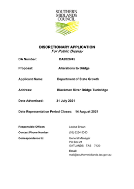 Blackman River Bridge, Tunbridge Heritage Assessment of Superstructure Replacement