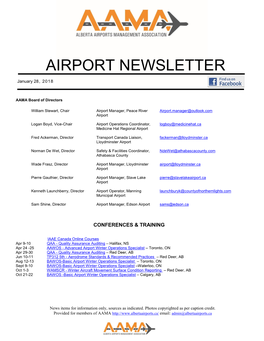 Airport Newsletter