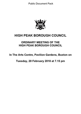 (Public Pack)Agenda Document for Council (HPBC), 20/02/2018 19:15