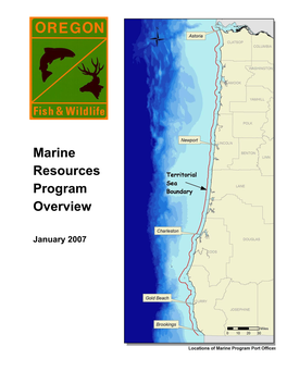 Marine Resources Program Overview