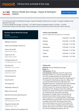 140 Bus Time Schedule & Line Map