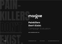 Painkillers Don't Exist: Campaign Evaluation
