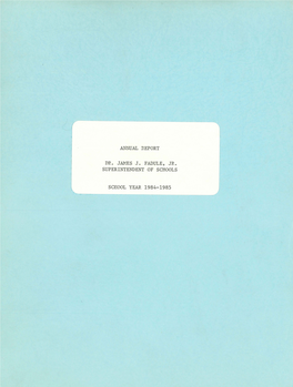 1984-1985 Annual Report