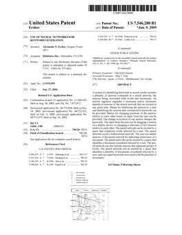 (12) United States Patent (10) Patent No.: US 7.546,280 B1 Ershov (45) Date of Patent: *Jun