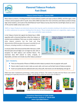 Flavored Tobacco Products Fact Sheet