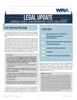 Fair Housing Steering P2 P3 P4 P5 P7