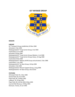 61St AIR BASE GROUP