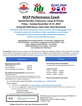 NCCP Performance Coach