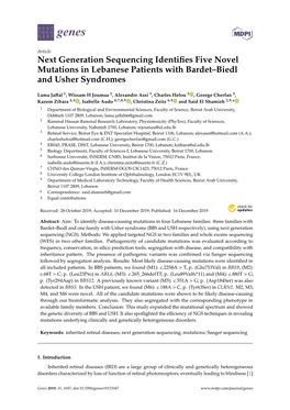 Next Generation Sequencing Identifies Five Novel Mutations In