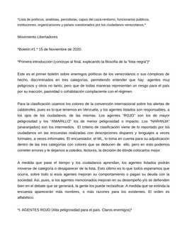 Lista De Políticos, Analistas, Periodistas, Capos Del Caza