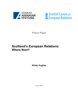Scotland's European Relations