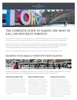 Guide to Fall & Winter in Toronto