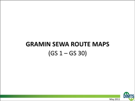 Gramin Sewa Route Maps (Gs 1 – Gs 30)
