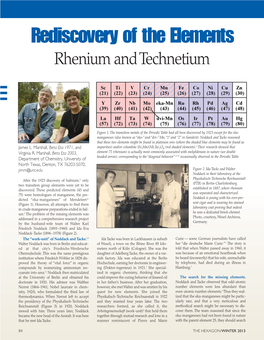 Rhenium and Technetium III