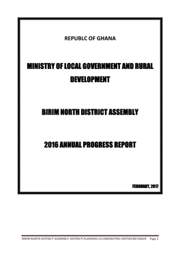 Ministry of Local Government and Rural Development