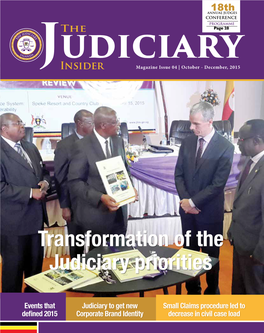 Transformation of the Judiciary Priorities