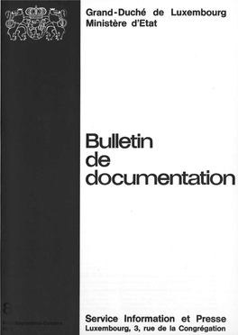 Bulletin De Documentation