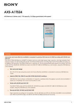 AXS-A1TS24 Brochure