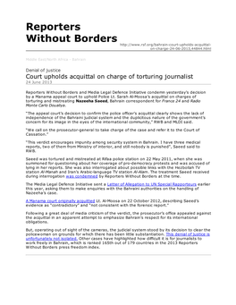 Reporters Without Borders On-Charge-24-06-2013,44844.Html