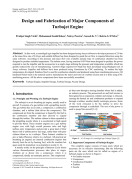 Turbojet Engine, Impeller Design, Turbine Design, Nozzle Design