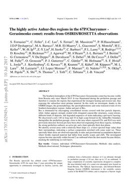 The Highly Active Anhur-Bes Regions in the 67P/Churyumov - Gerasimenko Comet: Results from OSIRIS/ROSETTA Observations