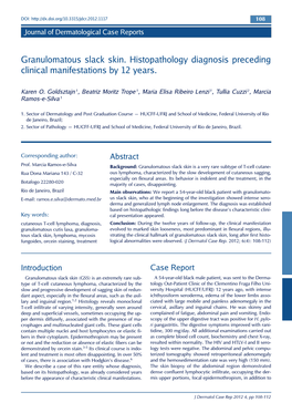 Granulomatous Slack Skin. Histopathology Diagnosis Preceding Clinical Manifestations by 12 Years