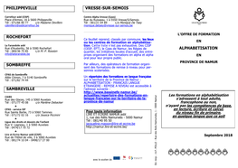 Philippeville Rochefort Sombreffe Sambreville Vresse-Sur-Semois