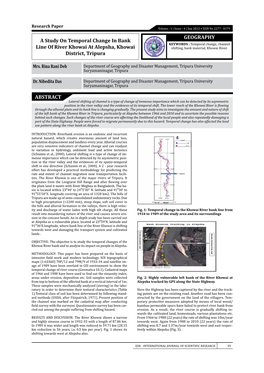 GEOGRAPHY a Study on Temporal Change in Bank Line of River