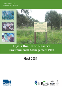 Inglis Bushland Reserve Environmental Management Plan