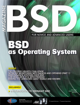 BSD As Operating System BSD 08/2010