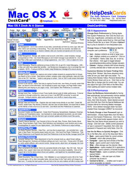 Mac OS X Desk Cards