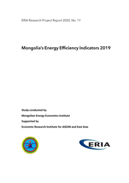 Mongolia's Energy Efficiency Indicators 2019