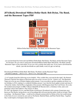 Bob Dylan, the Band, and the Basement Tapes PDF Free