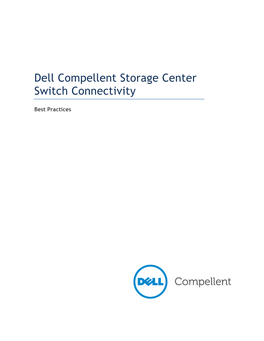 Dell Compellent Storage Center Switch Connectivity Best Practices