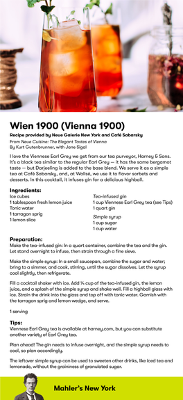 Wien 1900 Cocktail Recipe