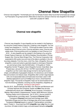 Chennai New Shapefile Chennai New Shapefile * Homemade Porn Clip Homemade Answer I39ve Found That Homemade Sex Change My Prescription Drug Improvement