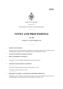 1893 Votes and Proceedings