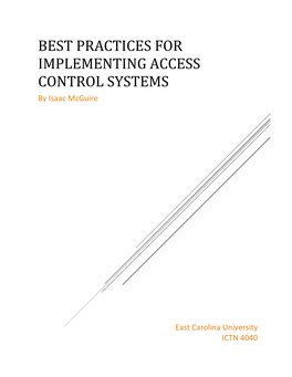 Best Practices for Implementing Access Control Systems