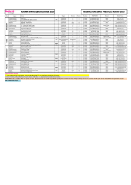 NFL Leagues Poster SEPT 2019 V3