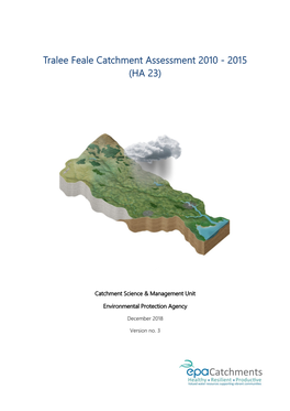 Tralee Feale Catchment Assessment 2010 - 2015 (HA 23)