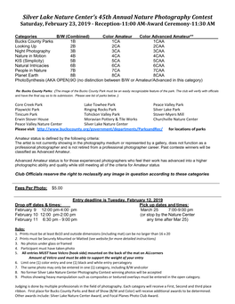 Focal Planes Contest Flyer 2019