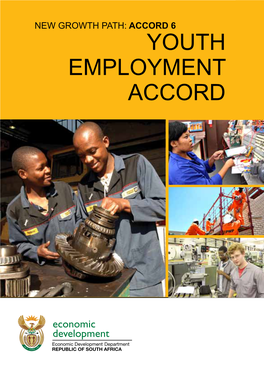 YOUTH EMPLOYMENT ACCORD New Growth Path: ACCORD 6 YOUTH EMPLOYMENT ACCORD