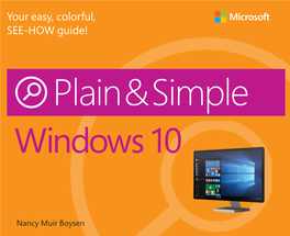 Windows 10 Plain & Simple