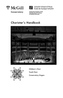 Chorister's Handbook