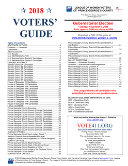 Prince George's County Board of Education District 2 STATEWIDE OFFICES