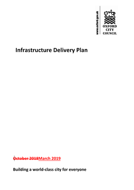 Infrastructure Delivery Plan