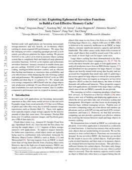 Arxiv:2001.10483V1 [Cs.DC] 28 Jan 2020 Ates 4 PB of Data Daily [6]